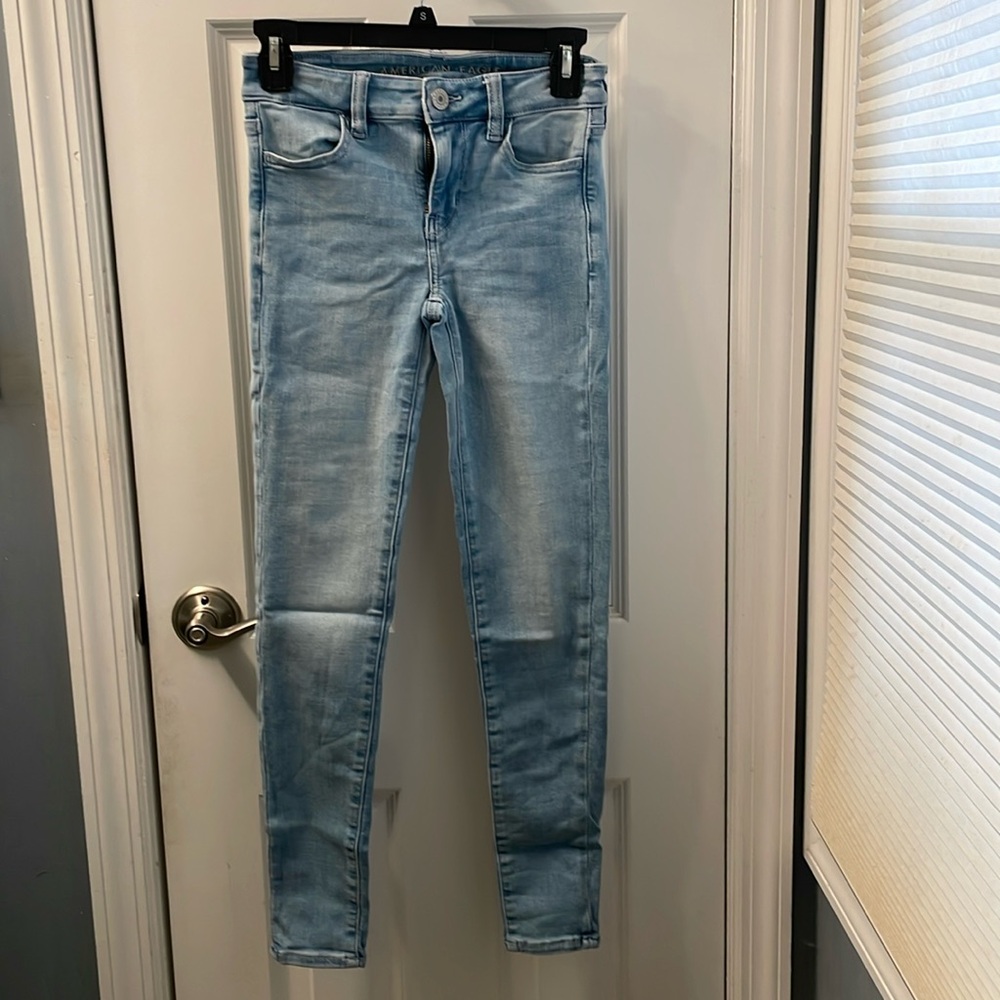 Women’s size 0 American Eagle light blue jeggings